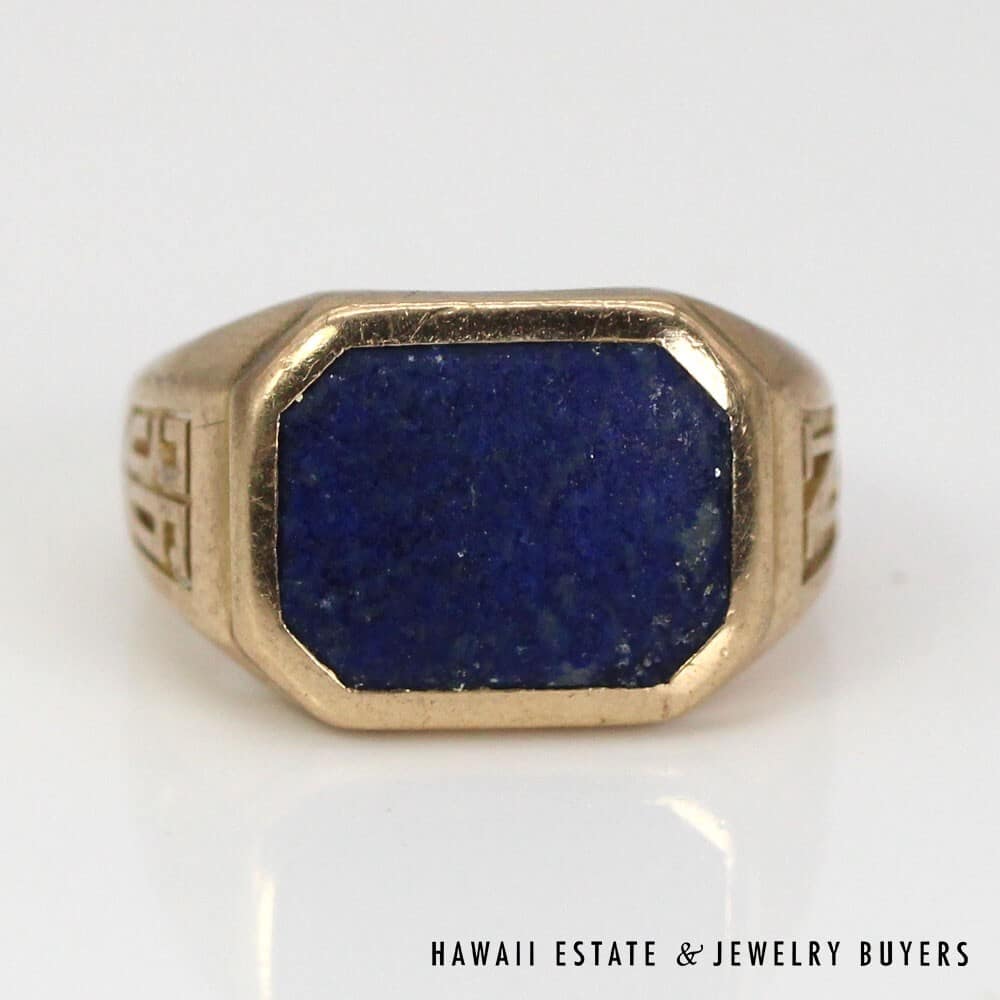 Antique 10K Yellow Gold 1935 Class Ring SIZE 4 #2806-01 - Image 5