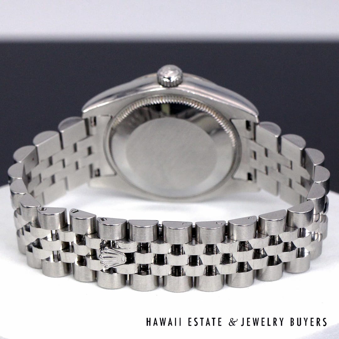 Rolex 31mm Salmon Dial Roman Numeral Jubilee Watch REF 178274 Stainless Steel Circa 2011-2019 With Box - Image 8