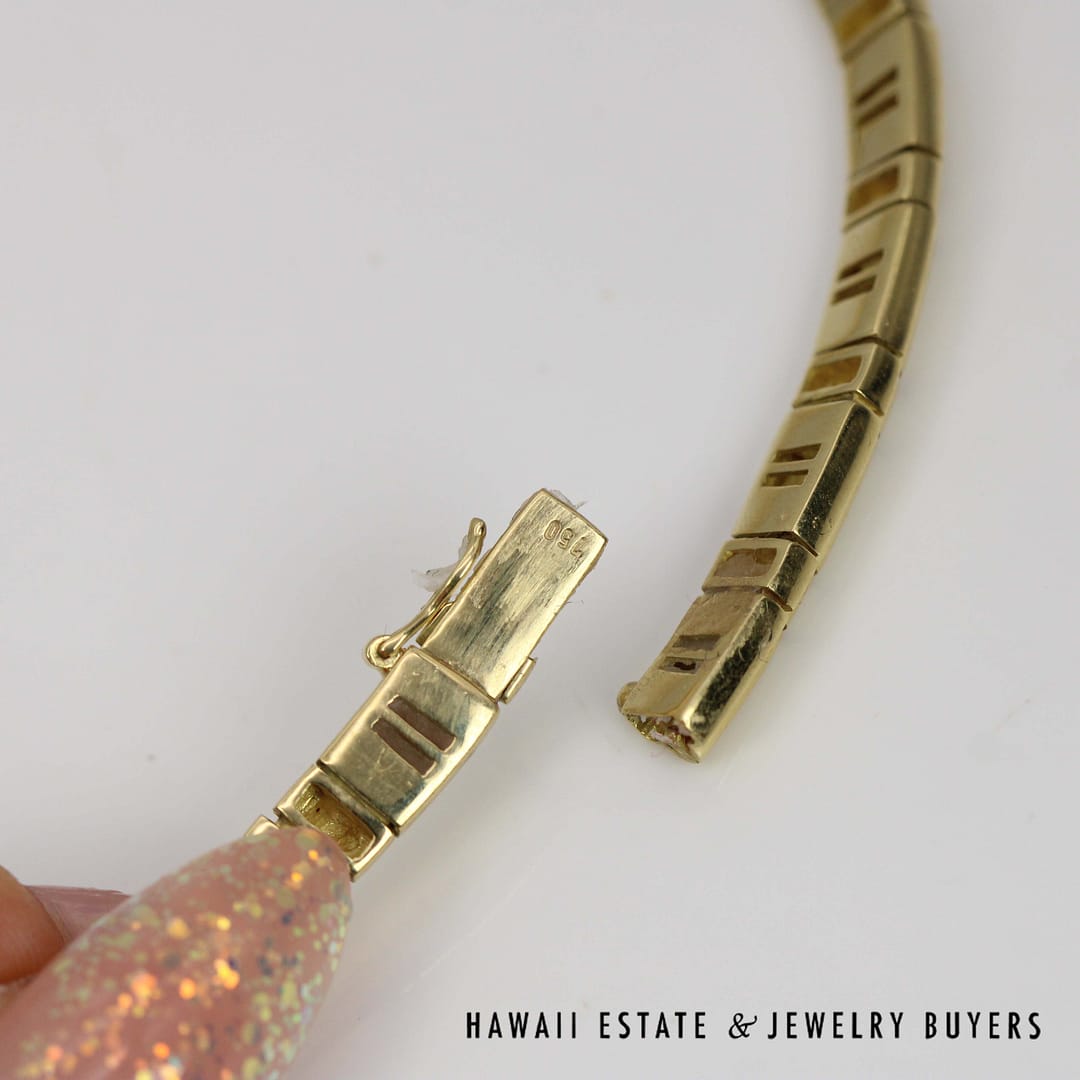 67g 18KYG 4ctw EMERALD 1ctw DIAMOND CLEOPATRA STYLE NECKLACE 16.5" - Image 11