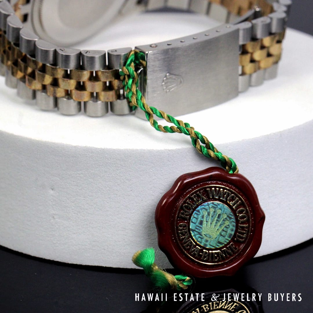 Rolex 36mm 2Tone Datejust Blue Diamond Dial Jubilee Band Watch REF 1601 Circa 1972 - Image 6