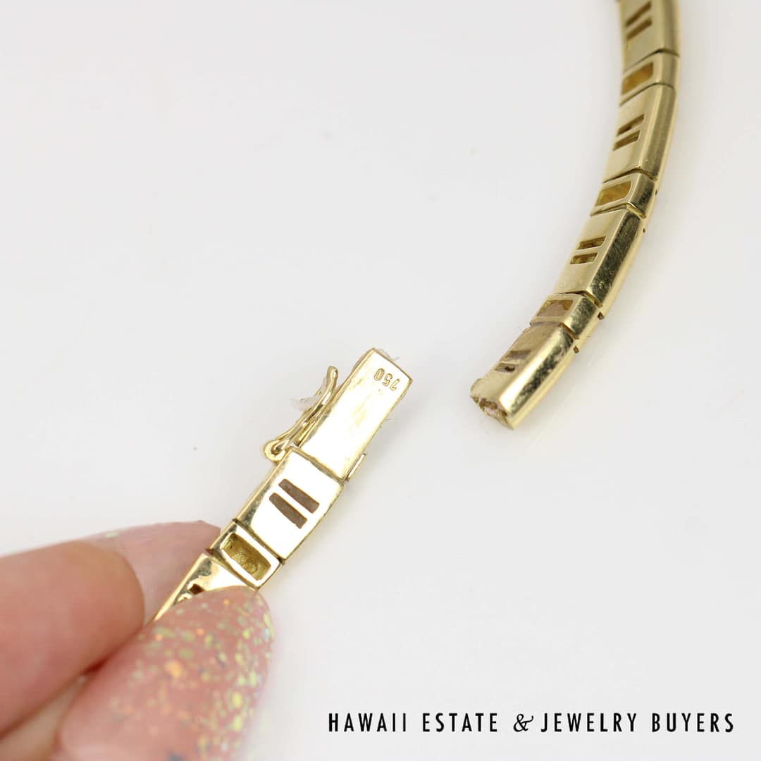 67g 18KYG 4ctw EMERALD 1ctw DIAMOND CLEOPATRA STYLE NECKLACE 16.5" - Image 10