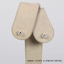 0.60ctw SI/HI Diamond 14K Yellow Gold Stud Earrings