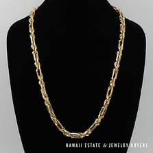 265.6g 14K Yellow Gold Milano 10mm 31" Chain Necklace