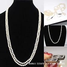 Vintage 1960 Mikimoto Double Pearl Strand (Separates to Two Single Strands)