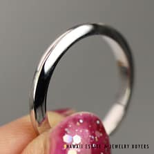 Cartier Declaration Beveled Edge Band Platinum Size 5