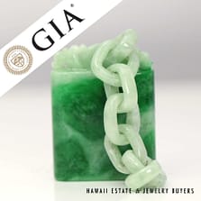 GIA Green Jade Devil's Work Pendant