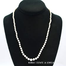 Mikimoto 3-7mm Graduated Cultured Pearl Knotted Strand Necklace 21"