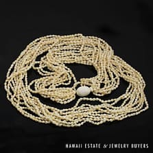 Ten-Strand Ni'ihau Shell Lei: Pololei Momi Lenalena 48 inches #2838-01