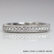 0.85ctw VS/GH Diamond 18K White Gold Anniversary Band Size 6