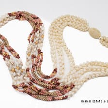 NI'IHAU SHELL LEI 3 STRAND KIPONA 36" LENGTH