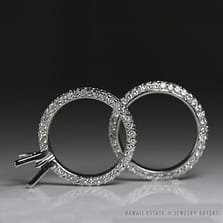 Michael B. Diamond Paris 3 sided diamond Pave Rings