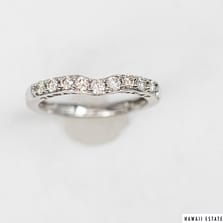 1.9g 14KWG 0.40ctw DIAMOND FITTED BAND SIZE 4.5