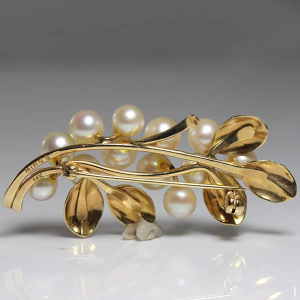 Ming's Pearl Leaf Brooch - Image 2