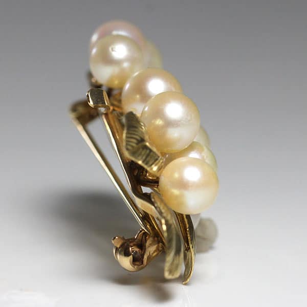 Ming's Pearl Leaf Brooch - Image 4