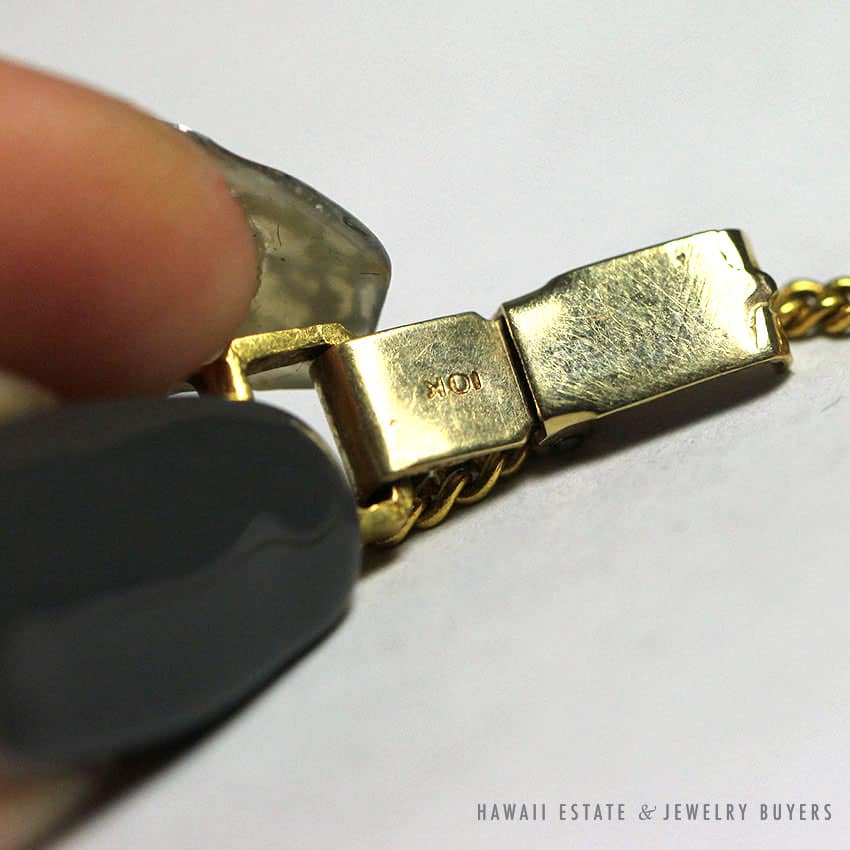 NATURAL GREEN JADEITE JADE CHINESE GOOD LUCK 22K YELLOW GOLD BRACELET - Image 3