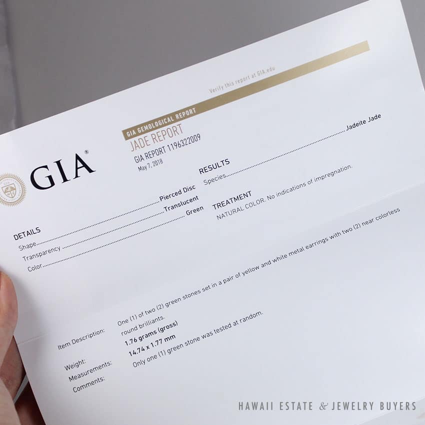 GIA GRADE A TYPE A JADEITE JADE GREEN ART DECO OLD EUROPEAN DIAMOND 14K EARRINGS - Image 2