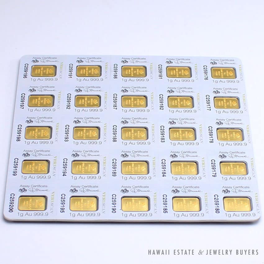 25x1 GRAM GOLD BAR PAMP SUISSE FORTUNA MULTIGRAM+25 (IN ASSAY) - Image 2