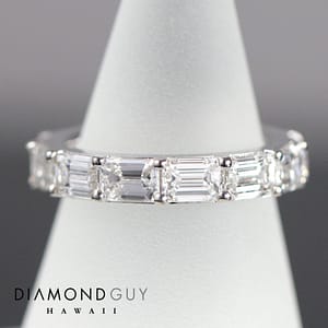 Diamond Guy Signature Estate Emerald Cut Eternity Band