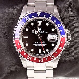 Rolex GMT Master Pepsi Blue Red Bezel Ref 16700 1991 Watch