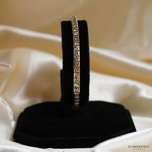 20g 14KYG 7.00ctw Channel Set Diamond Tennis Bracelet