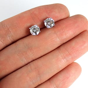 2.02CTW Diamond Guy Hawaii Stud Earrings