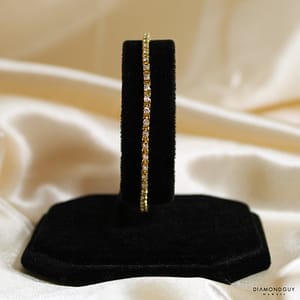 6.3g 14KYG 1.00ctw Diamond Tennis Bracelet 7 inch