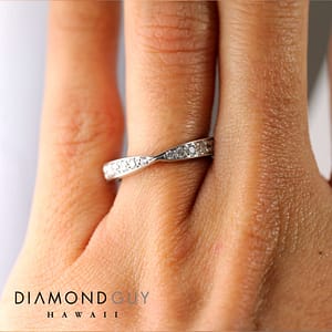 Diamond Guy Custom 'Ribbon' Notched Wedding Band
