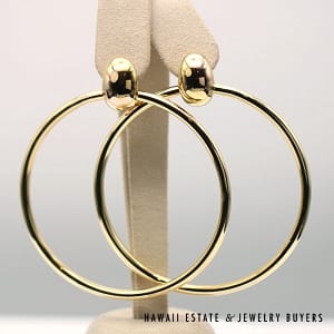 Sidney Garber 16.6g 18KYG Convertible Shrimp and Hoop Earrings / Bracelets
