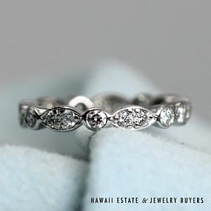 Tiffany & Co 0.60ctw Diamond Platinum Jazz Ring Size 4.75, 3.4g