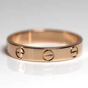 Cartier Skinny Love Wedding Band Ring Size 6 w/ box, certificate, & receipt