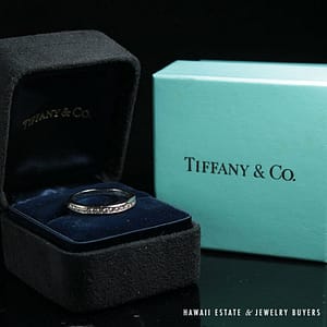 Tiffany & Co. Platinum Diamond Eternity Band Ring w/ Original Box (SZ 5.5)