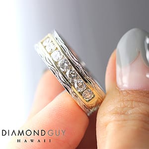 Signature Diamond Guy Men's Design: Hawaiian Scroll Diamond Custom Ring