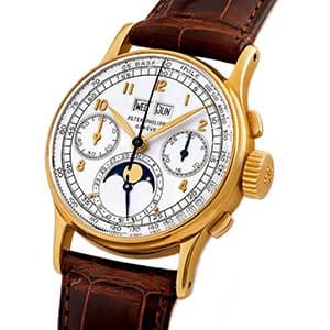 Gold luxury wristwatch used for asset-based lending