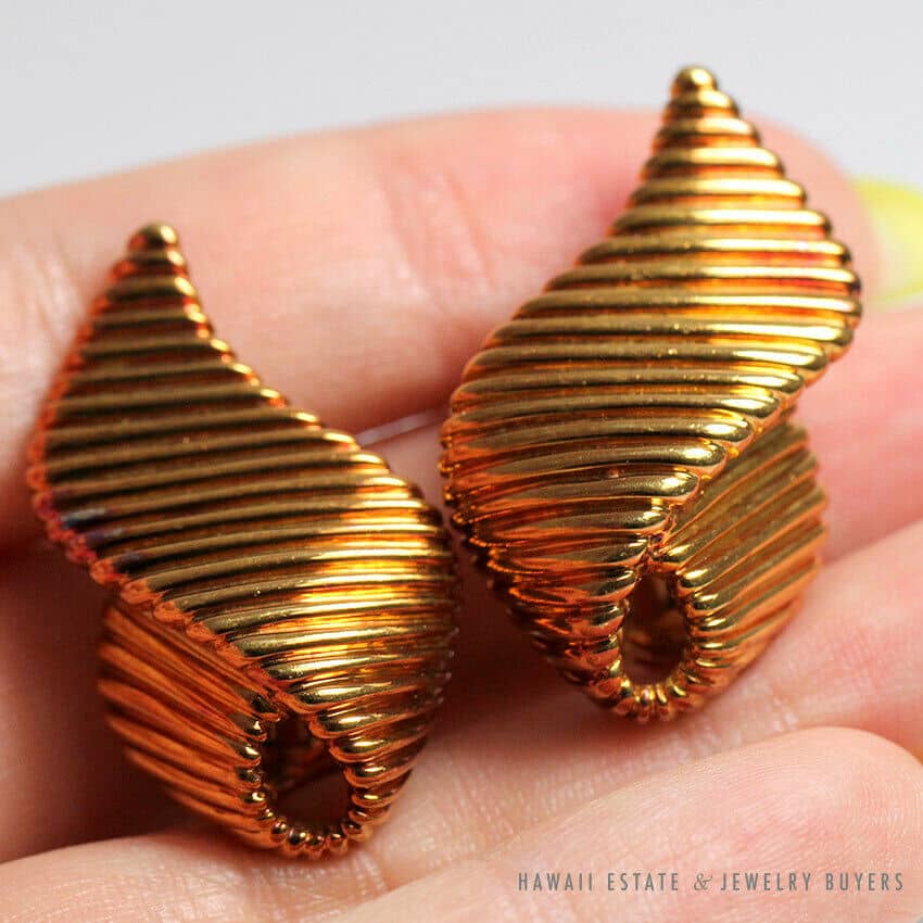 ピアス VINTAGE HOLLYWOOD Tiny Ribbon Earrings 4BFK515 Vintage 1980 Givenchy Double Hoop Rope Design Earrings - Etsy