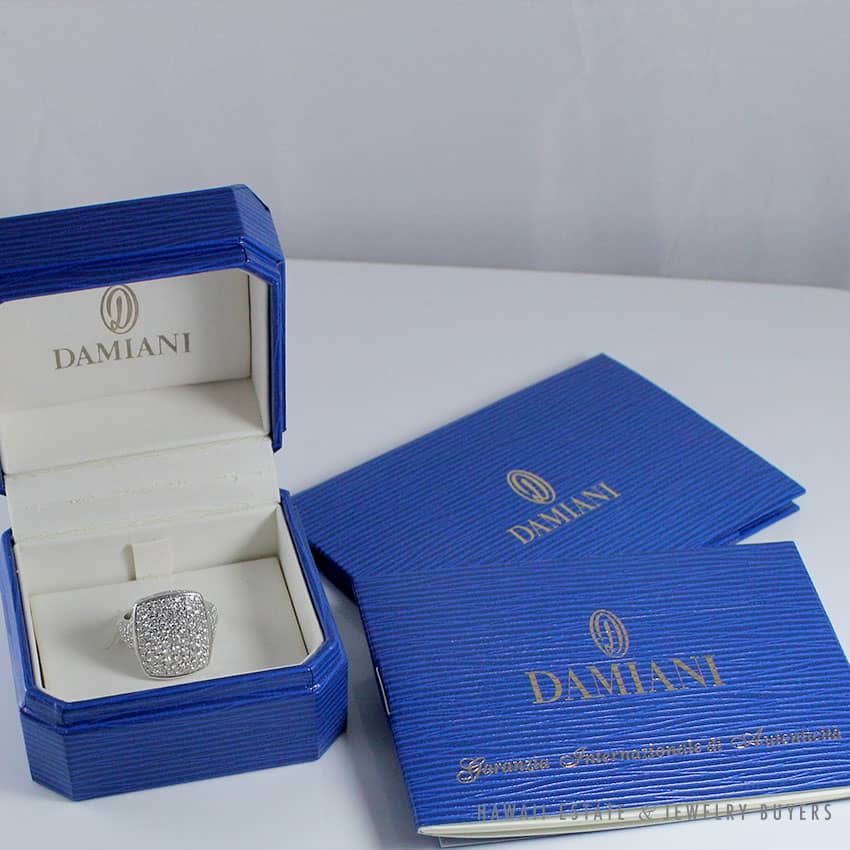Damiani Anello 2CTW Diamond Pave Ring w/ Box Size 5
